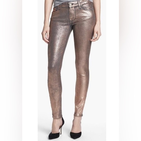 PAIGE Denim - PAIGE Verdugo Metallic Ultra Skinny Jean